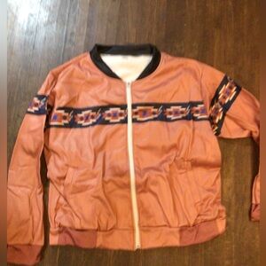 New! Tribal Pattern Bomber Jacket